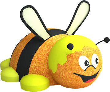 figura gumowa pszczola