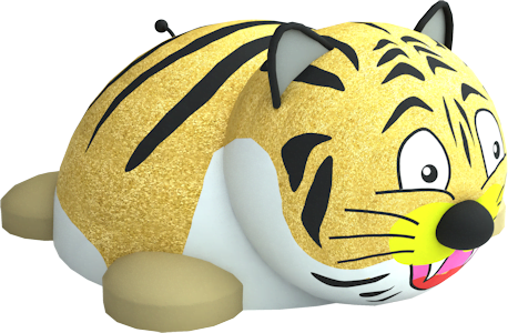 figura gumowa tygrys