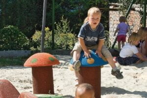 Palisady 7 grzybki gumowe plac zabaw