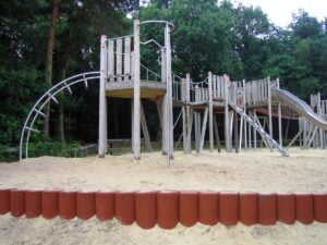 Palisady 2 obrzeża gumowe