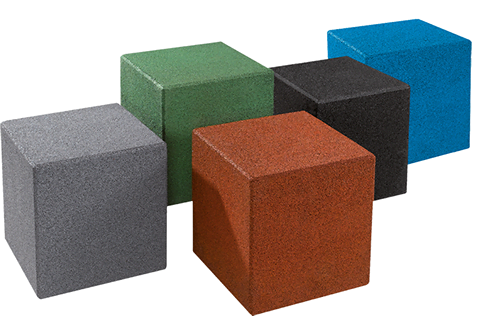 Miasto kolorowe, przyjazne, wyjątkowe 4 zestaw szescian gumowych SBR EPDM